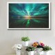 Teal Northern Lights Canvas Prints Paintings Picture Wall Home Art Decorations