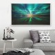 Teal Northern Lights Canvas Prints Paintings Picture Wall Home Art Decorations