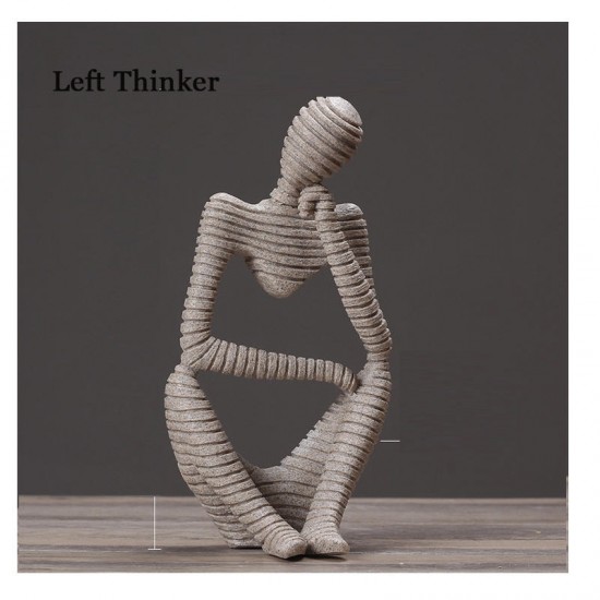 Three Patterns European Style Thinker Statue Model Toys Home Room Decor Creative Abstract Gifts Three Patterns European Style Thinker Statue Model Toys Home Room Decor Creative Abstract Gifts