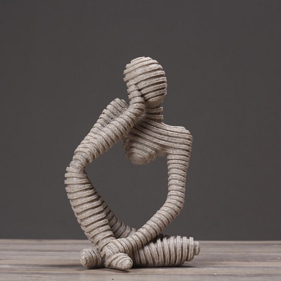 Three Patterns European Style Thinker Statue Model Toys Home Room Decor Creative Abstract Gifts Three Patterns European Style Thinker Statue Model Toys Home Room Decor Creative Abstract Gifts