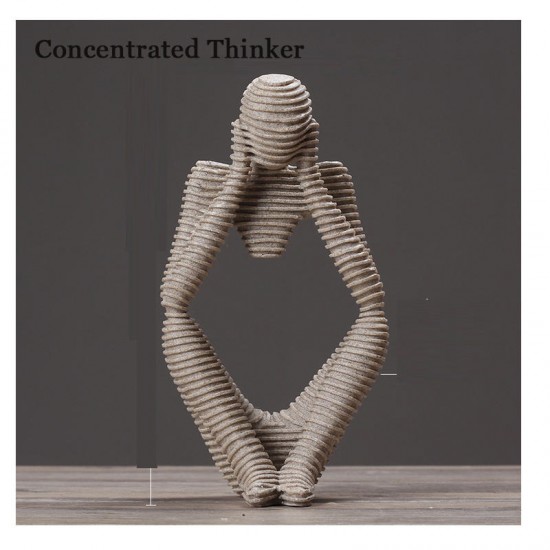 Three Patterns European Style Thinker Statue Model Toys Home Room Decor Creative Abstract Gifts Three Patterns European Style Thinker Statue Model Toys Home Room Decor Creative Abstract Gifts