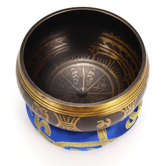 Tibetan Singing Bowl Set Yoga Buddhism Nepal Chakra Meditation Copper Crafted Tibetan Singing Bowl Set Yoga Buddhism Nepal Chakra Meditation Copper Crafted