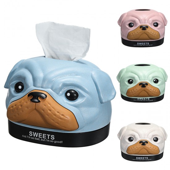 Tissue Box Dispenser Dog Cover Paper Storage Holder Napkin Organizer Home Case Tissue Box Dispenser Dog Cover Paper Storage Holder Napkin Organizer Home Case