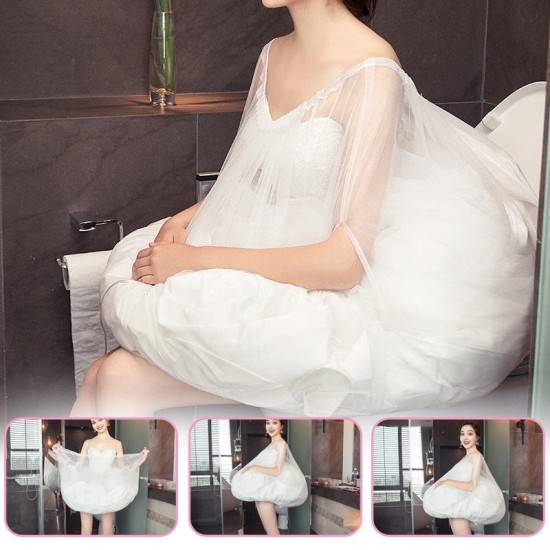 Toilet Buddy Petticoat for Bridal Wedding Dress Gather Skirts Underskirt 65-105cm Toilet Buddy Petticoat for Bridal Wedding Dress Gather Skirts Underskirt 65-105cm