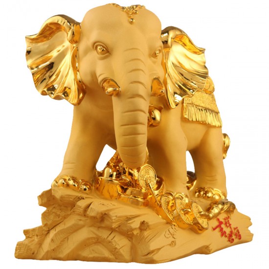 Traditional Chinese Resin Mascot Lucky Wealthy Elephant Statue Sculpture Living Room Decorations Traditional Chinese Resin Mascot Lucky Wealthy Elephant Statue Sculpture Living Room Decorations