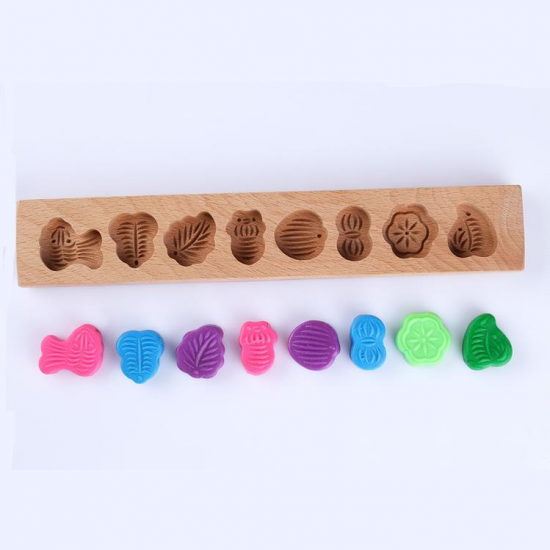 Traditional Vintage Wooden Mini Moon Cake Muffin Pastry Mould Printing Mould Baking Chocolate Candy