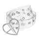 Transparent Women's Chic Wide Belt Pin Heart Round Shape Belt Buckle Clear Waist Transparent Women's Chic Wide Belt Pin Heart Round Shape Belt Buckle Clear Waist