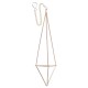 Triangle Hanging Wrought Iron Pineapple Flower Stand Metal Hollow Soilless Flower Pot Simple Flower Stand