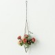 Triangle Hanging Wrought Iron Pineapple Flower Stand Metal Hollow Soilless Flower Pot Simple Flower Stand