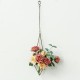 Triangle Hanging Wrought Iron Pineapple Flower Stand Metal Hollow Soilless Flower Pot Simple Flower Stand