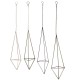 Triangle Hanging Wrought Iron Pineapple Flower Stand Metal Hollow Soilless Flower Pot Simple Flower Stand