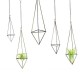 Triangle Hanging Wrought Iron Pineapple Flower Stand Metal Hollow Soilless Flower Pot Simple Flower Stand