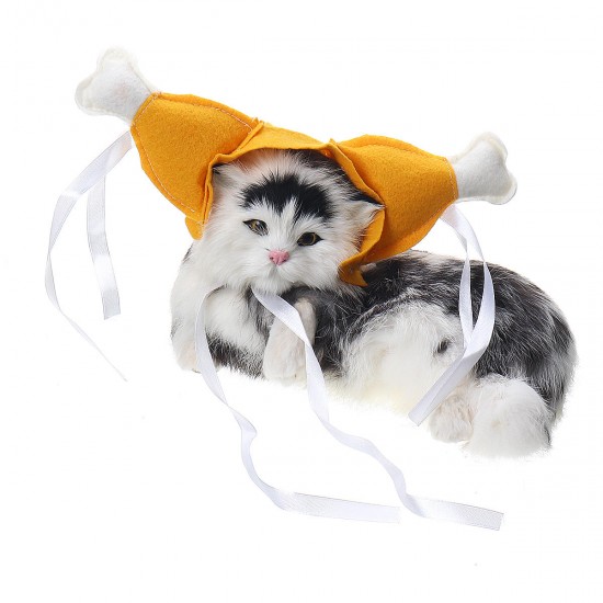 Turkey Chicken Drumstick Headband Dog Chicken Leg Hoop Party Funny Props Cat Headdress Lovely Accessories Costumes