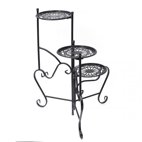 UK Metal Flower Stand Plant Pot Holder Space Saving Decorative Display Shelf DIY UK Metal Flower Stand Plant Pot Holder Space Saving Decorative Display Shelf DIY