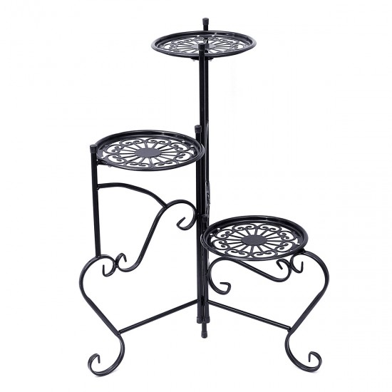 UK Metal Flower Stand Plant Pot Holder Space Saving Decorative Display Shelf DIY UK Metal Flower Stand Plant Pot Holder Space Saving Decorative Display Shelf DIY