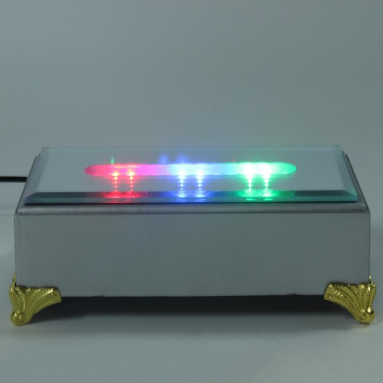 USB 12 LED White Colorful Light Stand Light Base Crystal Glass Display Adapter USB 12 LED White Colorful Light Stand Light Base Crystal Glass Display Adapter