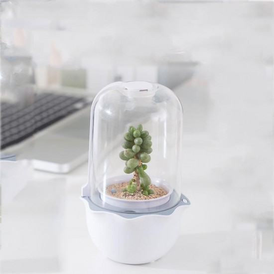 USB WiFi Intelligent Glass Succulent Plant Container Flower Pot Ecological Bottle LED Light Water Reminder USB WiFi Intelligent Glass Succulent Plant Container Flower Pot Ecological Bottle LED Light Water Reminder