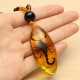 Unique Natural Insects Amber Scorpion Inclusion Pendant Necklace Gemstone Ornament Crafts Gifts Decorations