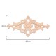 Unpainted Wood Oak Applique Carved Corner Round Onlay Furniture Home Decor Unpainted Wood Oak Applique Carved Corner Round Onlay Furniture Home Decor