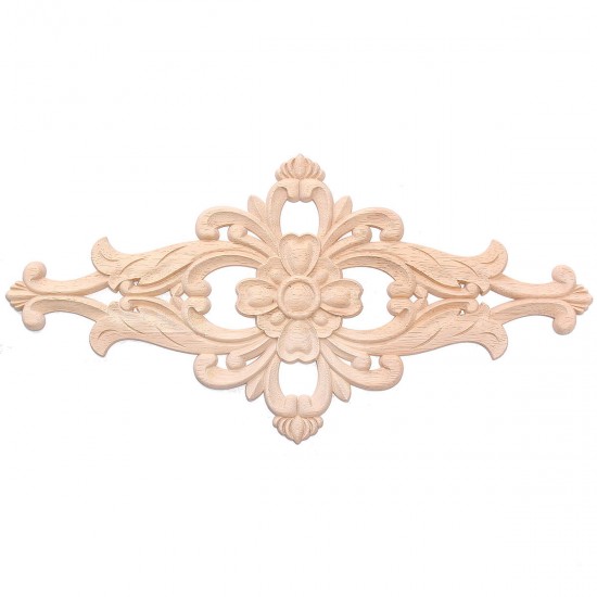 Unpainted Wood Oak Applique Carved Corner Round Onlay Furniture Home Decor Unpainted Wood Oak Applique Carved Corner Round Onlay Furniture Home Decor