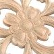 Unpainted Wood Oak Carved Onlay Applique Furniture Home Decor 21x11cm/28x15cm