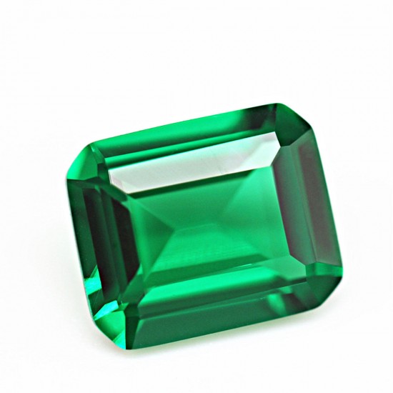 VVS Clarity AAA Synthetic Green Emerald Diamond Sapphire Cut 10x12mm Loose Gems Decorations