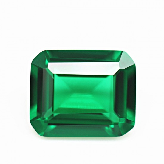 VVS Clarity AAA Synthetic Green Emerald Diamond Sapphire Cut 10x12mm Loose Gems Decorations