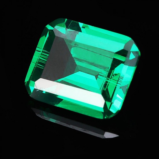 VVS Clarity AAA Synthetic Green Emerald Diamond Sapphire Cut 10x12mm Loose Gems Decorations VVS Clarity AAA Synthetic Green Emerald Diamond Sapphire Cut 10x12mm Loose Gems Decorations