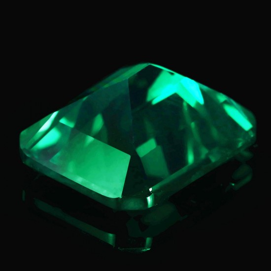 VVS Clarity AAA Synthetic Green Emerald Diamond Sapphire Cut 10x12mm Loose Gems Decorations