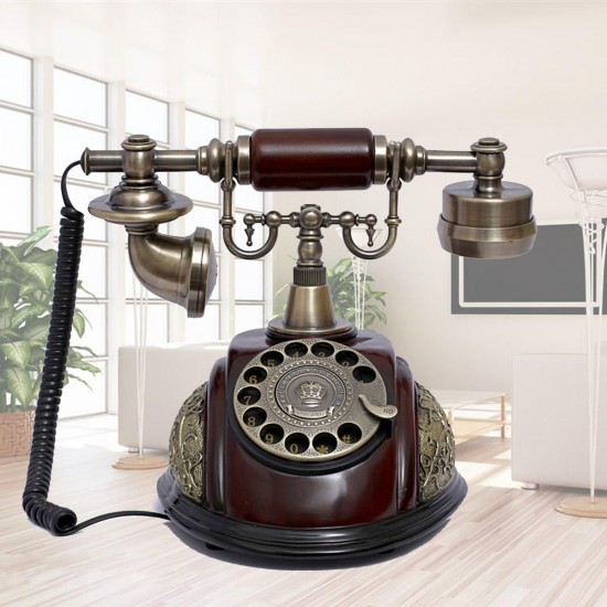Vintage Antique Style Rotary Phone Fashioned Retro Handset Old Telephone Home Office Decor Vintage Antique Style Rotary Phone Fashioned Retro Handset Old Telephone Home Office Decor