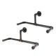 Vintage Double Wall Mounted Clothes Rail Industrial Pipe Home Decorations Vintage Double Wall Mounted Clothes Rail Industrial Pipe Home Decorations
