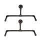 Vintage Double Wall Mounted Clothes Rail Industrial Pipe Home Decorations Vintage Double Wall Mounted Clothes Rail Industrial Pipe Home Decorations