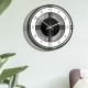 Vintage Handmade Acrylic Wall Clock 3D Elegant Gear Silent Clock Home Offcie Decoration