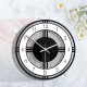 Vintage Handmade Acrylic Wall Clock 3D Elegant Gear Silent Clock Home Offcie Decoration