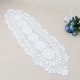 Vintage Handmade Table Runner Crochet Hollow Lace Cotton Desktop Decoration