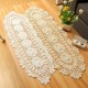 Vintage Handmade Table Runner Crochet Hollow Lace Cotton Desktop Decoration