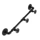 Vintage Industrial Style Wall Mounted Triple Coat Hooks Rack Pegs Towel Rail Holder Vintage Industrial Style Wall Mounted Triple Coat Hooks Rack Pegs Towel Rail Holder