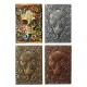 Vintage Pelief PU Halloween A5 Notebook Notepad Paper Journal Diary Book Gift Vintage Pelief PU Halloween A5 Notebook Notepad Paper Journal Diary Book Gift