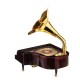 Vintage Retro Piano Phonograph Gold Trumpet Horn Music Box Home Decorations