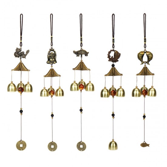 Vintage Wind Chimes Alloy Pendant Hanging Ornament Home Outdoor Garden Decor