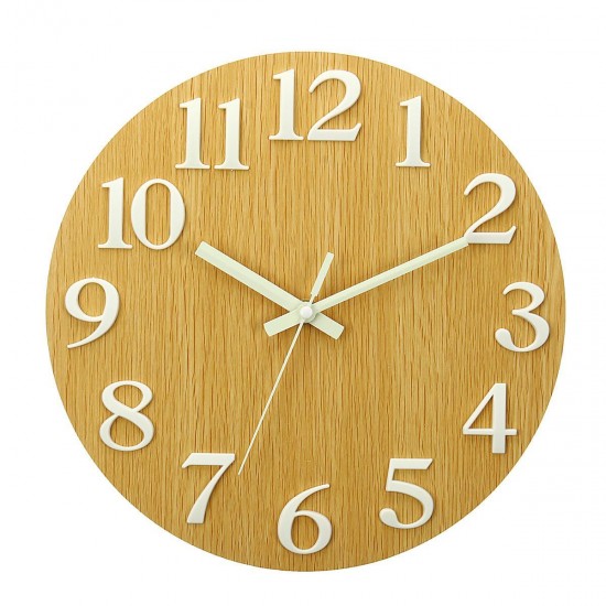 Wall Clock Glow In The Dark Silent Quartz Indoor Living Room Bedroom Luminous Wall Clock Glow In The Dark Silent Quartz Indoor Living Room Bedroom Luminous