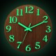 Wall Clock Glow In The Dark Silent Quartz Indoor Living Room Bedroom Luminous Wall Clock Glow In The Dark Silent Quartz Indoor Living Room Bedroom Luminous