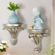 Wall Hanging European Flower Pot Plaster Corbel Shelf Art Rococo Shelf Rack Wall Hanging European Flower Pot Plaster Corbel Shelf Art Rococo Shelf Rack