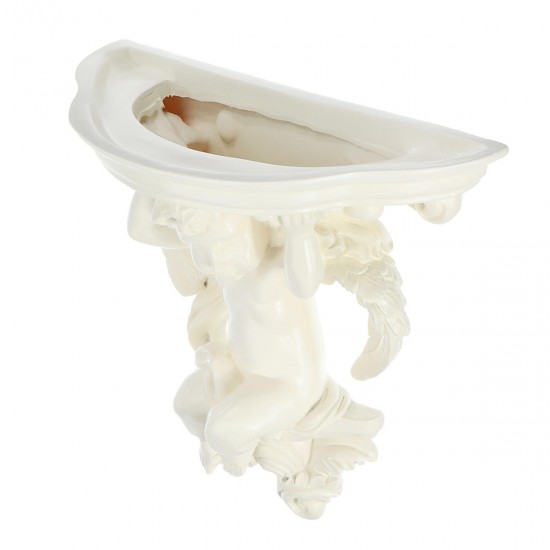 Wall Hanging Flower Pot Cupid Angel Plaster Corbel Rack Shelf Vase Rococo Art Decorations Wall Hanging Flower Pot Cupid Angel Plaster Corbel Rack Shelf Vase Rococo Art Decorations