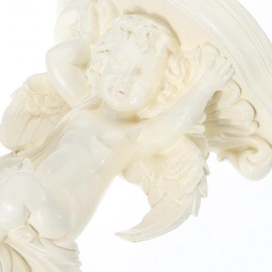 Wall Hanging Flower Pot Cupid Angel Plaster Corbel Rack Shelf Vase Rococo Art Decorations