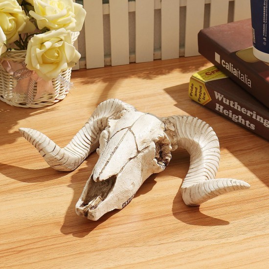 Wall Hanging Resin Ram Skull Ornament Sheep Head Animal Art Sculpture Decorations Wall Hanging Resin Ram Skull Ornament Sheep Head Animal Art Sculpture Decorations