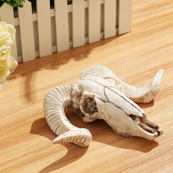 Wall Hanging Resin Ram Skull Ornament Sheep Head Animal Art Sculpture Decorations Wall Hanging Resin Ram Skull Ornament Sheep Head Animal Art Sculpture Decorations