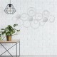 Wall Mirror Abstract Metal Hanging Ring Round Sculpture Home Art Decoration Wall Mirror Abstract Metal Hanging Ring Round Sculpture Home Art Decoration