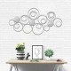 Wall Mirror Abstract Metal Hanging Ring Round Sculpture Home Art Decoration Wall Mirror Abstract Metal Hanging Ring Round Sculpture Home Art Decoration