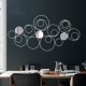 Wall Mirror Abstract Metal Hanging Ring Round Sculpture Home Art Decoration Wall Mirror Abstract Metal Hanging Ring Round Sculpture Home Art Decoration